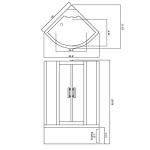 Milan 51 Hydrotherapy Whirlpool Bathtub with Heater