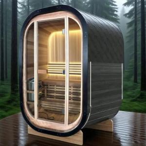 Smartmak 2-Person Indoor/Outdoor Cedar Sauna