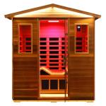 Red Cedar 3-Person Low EMF Infrared Outdoor Sauna