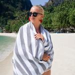 California Cabana Striped Extra Large Beach Towels