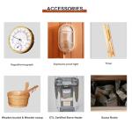 Smartmak 2-Person Indoor/Outdoor Cedar Sauna