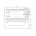 Iris 67" Hydrotherapy Hot Tub for 2