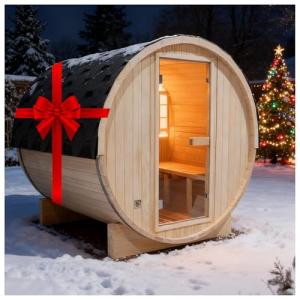 AMOCANE Outdoor Barrel Steam Sauna for 2-6 People