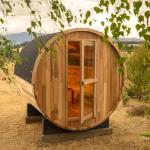 AURGOD 6-Person Outdoor Cedar Barrel Sauna