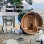 Custom Outdoor Barrel Sauna for 4-8 People