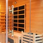 3-Person Wood Hybrid Sauna with Infrared and Steam
