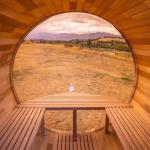 AURGOD 6-Person Outdoor Cedar Barrel Sauna