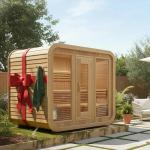 Square Outdoor Sauna for 4-6 People