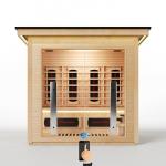 4-Person Hybrid Indoor/Outdoor Wood Sauna with WiFi