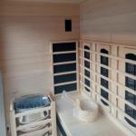 4-Person Hybrid Indoor/Outdoor Wood Sauna with WiFi