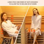 Benovo 1-2 Person Outdoor Cedar Steam Sauna