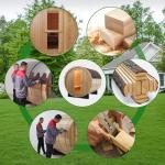 Custom Outdoor Barrel Sauna for 4-8 People