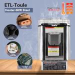 Square Outdoor Sauna for 4-6 People