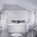 ANZZI 67" Air Jetted Whirlpool Bathtub with LED