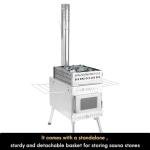 Outdoor Sauna Tent Wood Stove for Camping