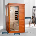 Far Infrared 1-Person Indoor Wood Sauna