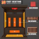 MEISSALIVVE Infrared Sauna for 2-3 People