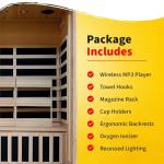 Heatwave 2-Person Hemlock Infrared Sauna with Heaters