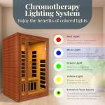 Dynamic 2-Person Infrared Sauna with Chromotherapy