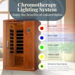 Venice Elite 2-Person Infrared Sauna with Red Light