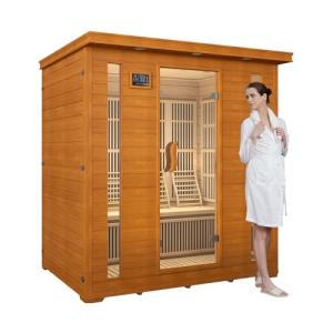 Real Relax 4-Person Low EMF Infrared Sauna