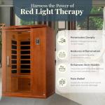 Venice Elite 2-Person Infrared Sauna with Red Light