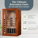 Dynamic 2-Person Infrared Sauna with Chromotherapy
