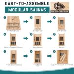 Albott 1-Person Infrared Home Sauna with Speakers