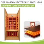 Real Relax 1-Person EMF-Free Hemlock Wood Sauna
