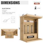 MEISSALIVVE Infrared Sauna for 2-3 People