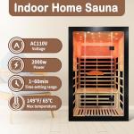2-Person Far Infrared Home Sauna with Bluetooth