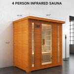 Real Relax 4-Person Low EMF Infrared Sauna