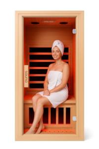 1-Person Infrared Hemlock Wood Indoor Sauna Spa