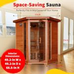 HEATWAVE Hudson Bay 3-Person Infrared Cedar Sauna