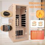 1-Person Infrared Hemlock Indoor Sauna Room