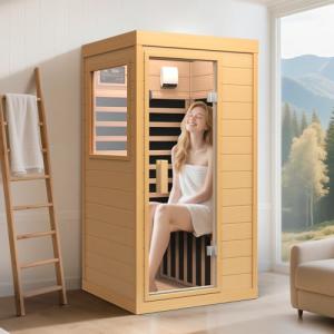 Far Infrared Canadian Hemlock Home Sauna for One