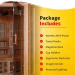 HEATWAVE Hudson Bay 3-Person Infrared Cedar Sauna