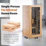 Infrared Home Sauna for One with Bluetooth Speakers
