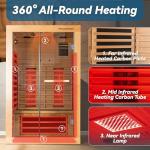 Woodbridge 2-Person Infrared Home Sauna Room