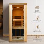 Home Infrared Sauna for 1 Person - Hemlock Wood