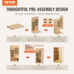 VEVOR Far Infrared Sauna for One with Bluetooth