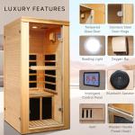 Home Infrared Sauna for 1 Person - Hemlock Wood