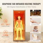 VEVOR Far Infrared Sauna for One with Bluetooth