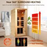 Home Infrared Sauna for 1 Person - Hemlock Wood