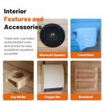 Infrared Home Sauna for One with Bluetooth Speakers