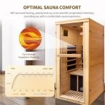 Home Infrared Sauna for 1 Person - Hemlock Wood