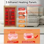 2-Person Far Infrared Home Sauna with Bluetooth