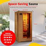 Radiant Saunas BSA2400 1-2 Person Infrared Sauna
