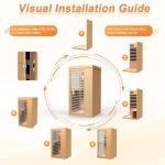 Far Infrared Canadian Hemlock Home Sauna for One