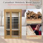 2-Person Far Infrared Home Sauna with Bluetooth